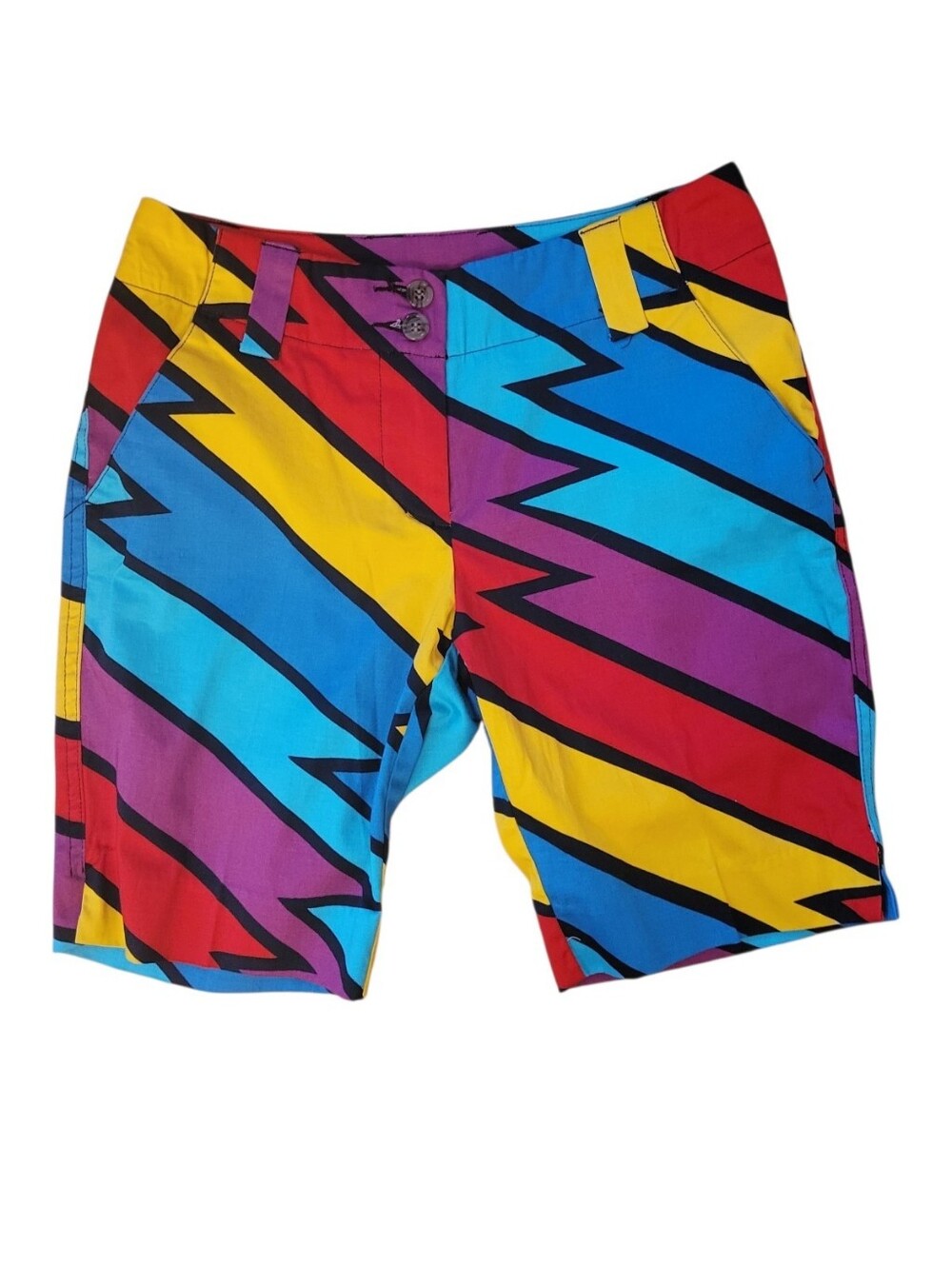 NWT Loudmouth Captain Thunderbolt Bright Golf‎ Shorts Size 0